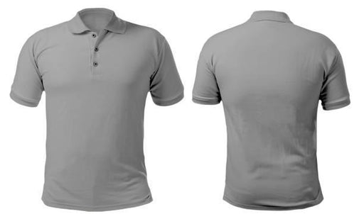 Grey Polo Top - Luxe-Custom-Designer