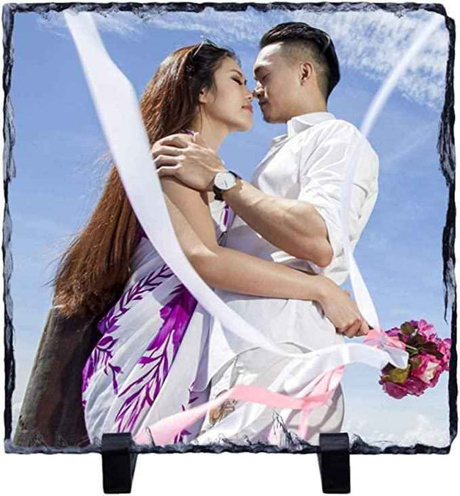 4 Photo Gloss Photo Slate - Square 19cm x 19cm - Luxe Custom Designer