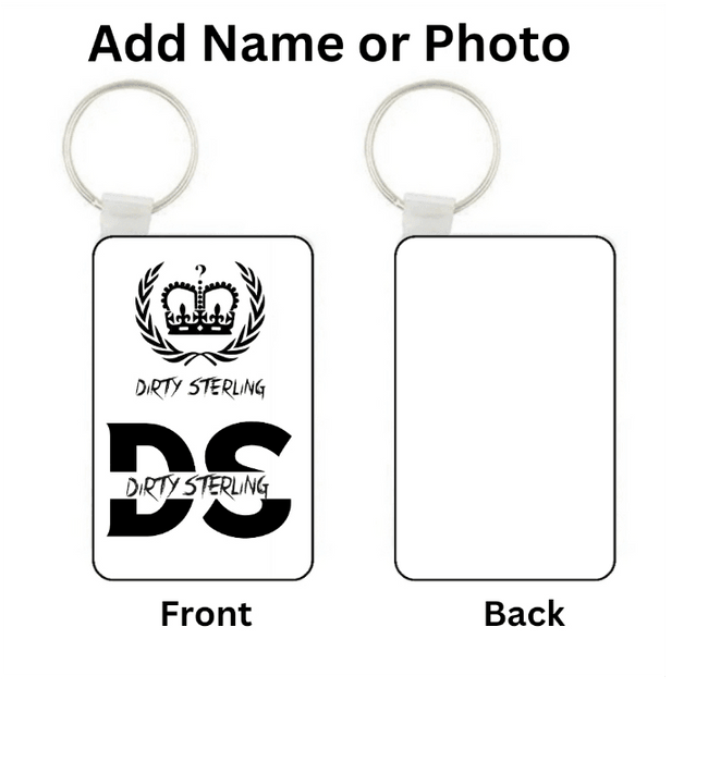 MDF Keyring add your own text or photo - Luxe Custom Designer
