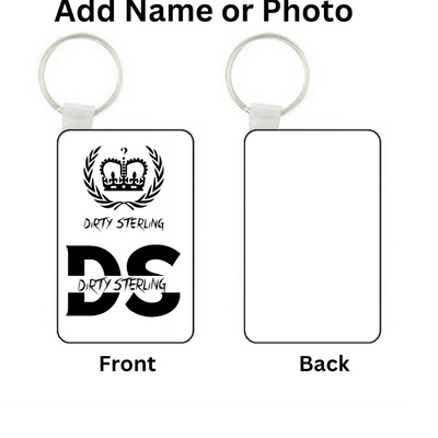 MDF Keyring add your own text or photo - Luxe-Custom-Designer