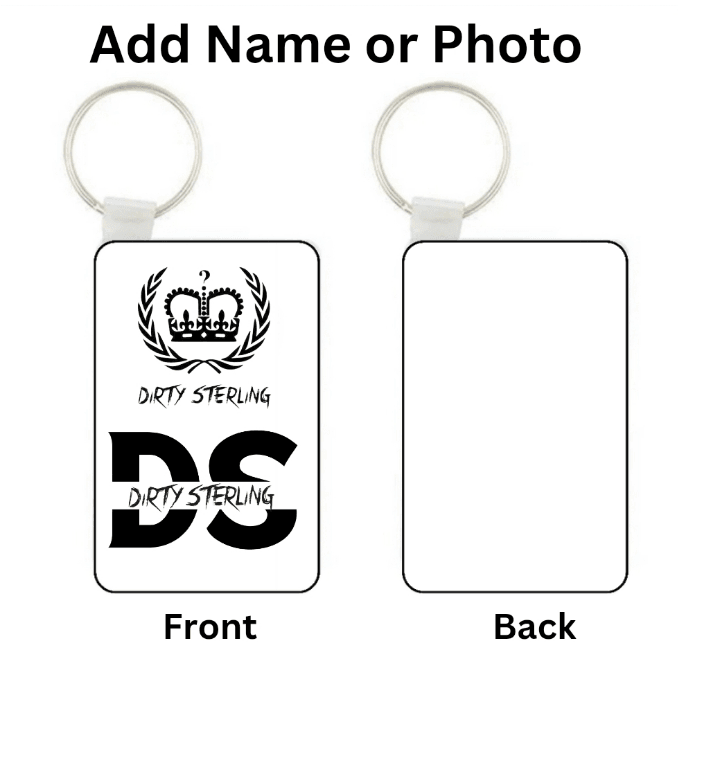 MDF Keyring add your own text or photo - Luxe Custom Designer