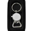 Metal silver circle keyring - Luxe Custom Designer