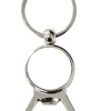 Metal silver circle keyring - Luxe Custom Designer