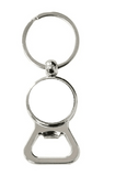 Metal silver circle keyring - Luxe-Custom-Designer