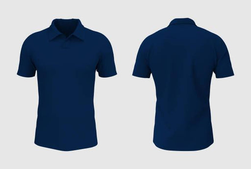 Navy Blue Polo Top - Luxe-Custom-Designer