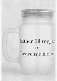 Personalised Frosted glass Mason Jar with straw