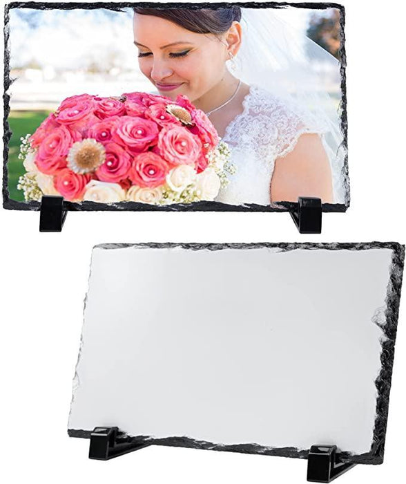 Photo Slate Rectangle 15cm x 19cm - Luxe-Custom-Designer