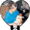 Rock Photo Slate - Heart Small 13.5cm by 13.5 cm - Luxe Custom Designer