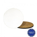 Round MDF Coaster With Cork - Luxe-Custom-Designer