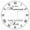 Single photo clock 20cm - Luxe Custom Designer