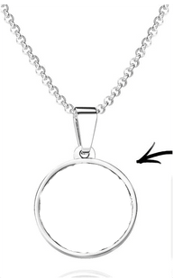 Single Photo Pendant Silver - Luxe Custom Designer