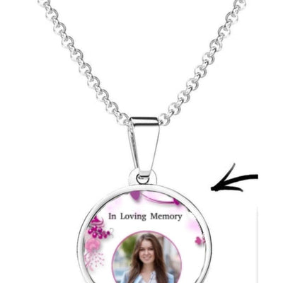 Single Photo Pendant Silver - Luxe-Custom-Designer