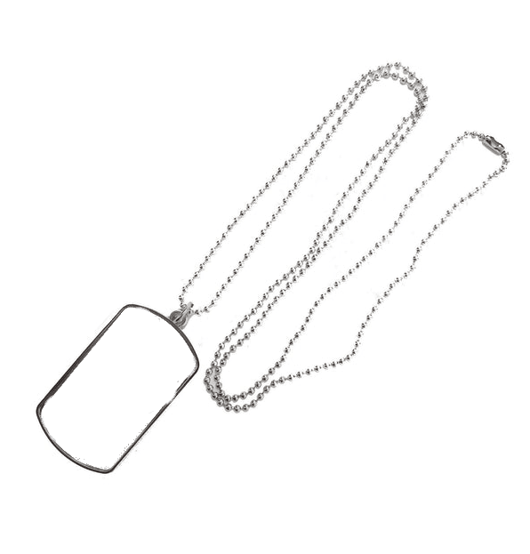 Single Side Large Dogtag - Luxe-Custom-Designer