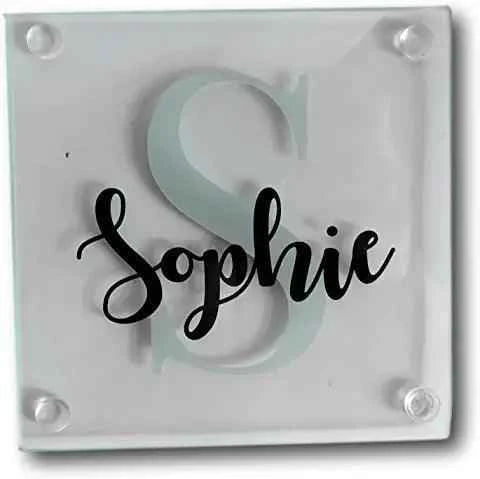 Square Glass Personalised Coasters - Luxe Custom Designer