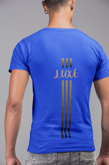 Triple Vertical Luxe T-Shirt - Luxe Custom Designer
