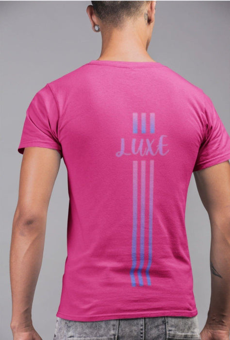 Triple Vertical Luxe T-Shirt - Luxe-Custom-Designer