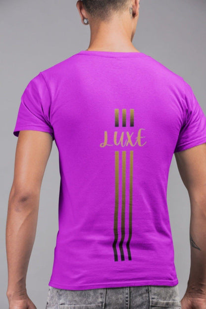 Triple Vertical Luxe T-Shirt - Luxe Custom Designer
