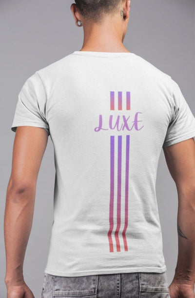 Triple Vertical Luxe T-Shirt - Luxe Custom Designer