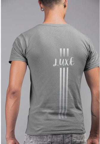 Triple Vertical Luxe T-Shirt - Luxe-Custom-Designer