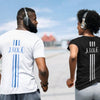 Triple Vertical Luxe T-Shirt - Luxe Custom Designer