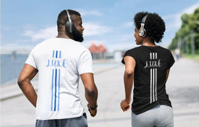 Triple Vertical Luxe T-Shirt - Luxe Custom Designer