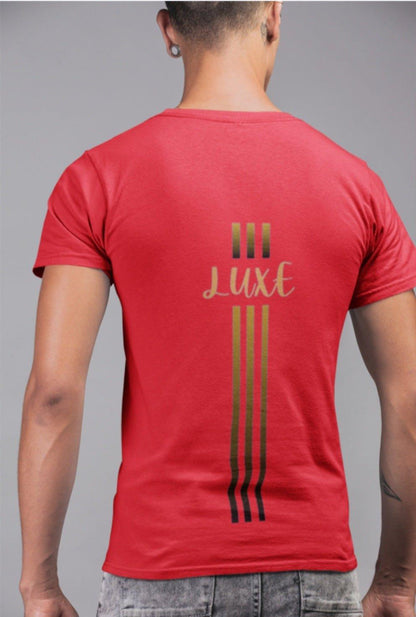 Triple Vertical Luxe T-Shirt - Luxe Custom Designer