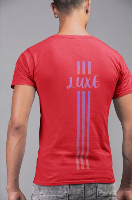 Triple Vertical Luxe T-Shirt - Luxe-Custom-Designer