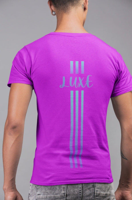 Triple Vertical Luxe T-Shirt - Luxe-Custom-Designer