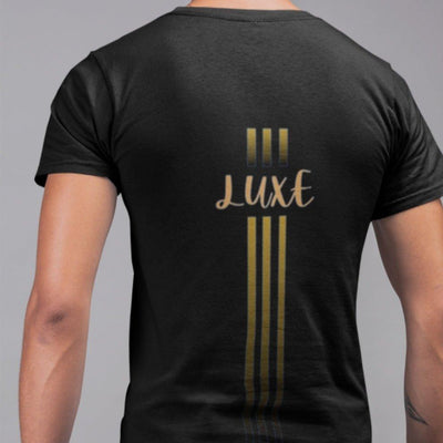 Triple Vertical Luxe T-Shirt - Luxe-Custom-Designer