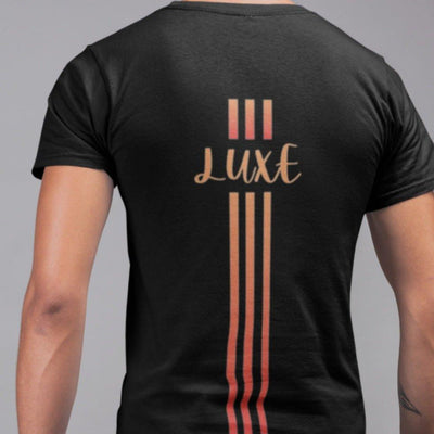 Triple Vertical Luxe T-Shirt - Luxe-Custom-Designer