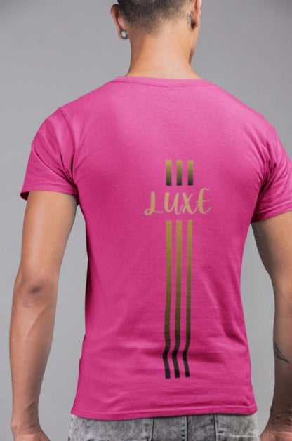Triple Vertical Luxe T-Shirt - Luxe Custom Designer
