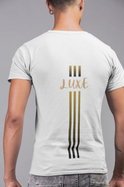 Triple Vertical Luxe T-Shirt - Luxe Custom Designer