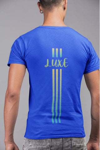 Triple Vertical Luxe T-Shirt - Luxe-Custom-Designer