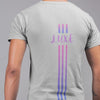 Triple Vertical Luxe T-Shirt - Luxe Custom Designer