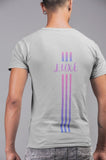 Triple Vertical Luxe T-Shirt - Luxe-Custom-Designer