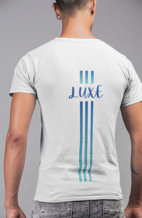 Triple Vertical Luxe T-Shirt - Luxe-Custom-Designer