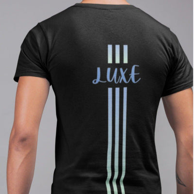 Triple Vertical Luxe T-Shirt - Luxe-Custom-Designer