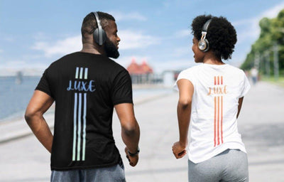 Triple Vertical Luxe T-Shirt - Luxe Custom Designer