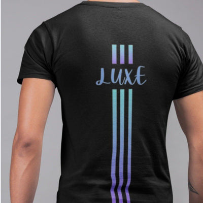 Triple Vertical Luxe T-Shirt - Luxe-Custom-Designer