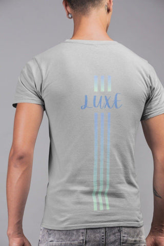 Triple Vertical Luxe T-Shirt - Luxe-Custom-Designer