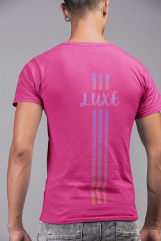 Triple Vertical Luxe T-Shirt - Luxe-Custom-Designer