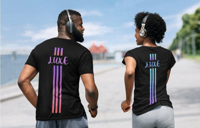 Triple Vertical Luxe T-Shirt - Luxe Custom Designer