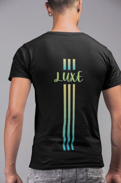 Triple Vertical Luxe T-Shirt - Luxe Custom Designer