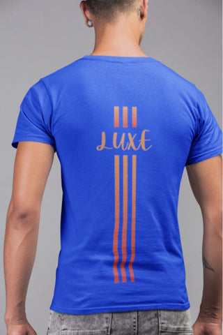 Triple Vertical Luxe T-Shirt - Luxe-Custom-Designer