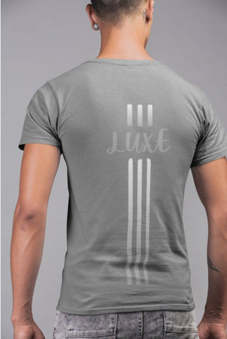 Triple Vertical Luxe T-Shirt - Luxe-Custom-Designer