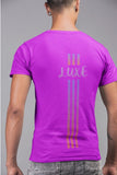 Triple Vertical Luxe T-Shirt - Luxe-Custom-Designer