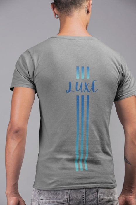 Triple Vertical Luxe T-Shirt - Luxe-Custom-Designer