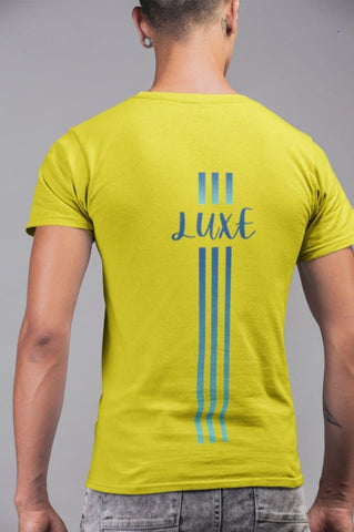 Triple Vertical Luxe T-Shirt - Luxe-Custom-Designer